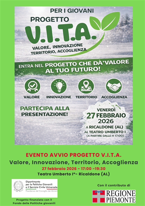 Progetto V.I.T.A. Valore, Innovazione, Territorio, Accoglienza
